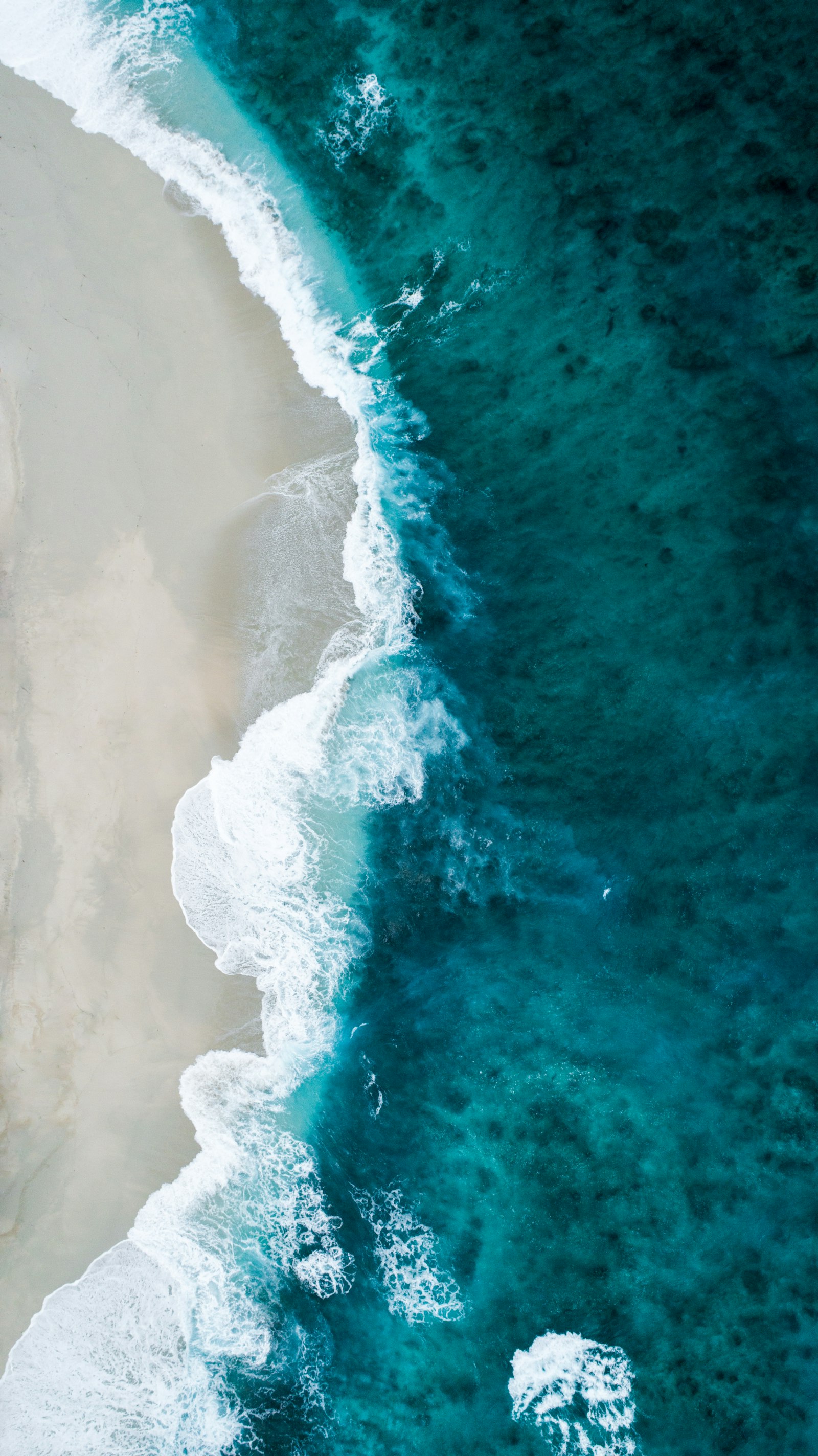 Aerial view of the Atlantic shore